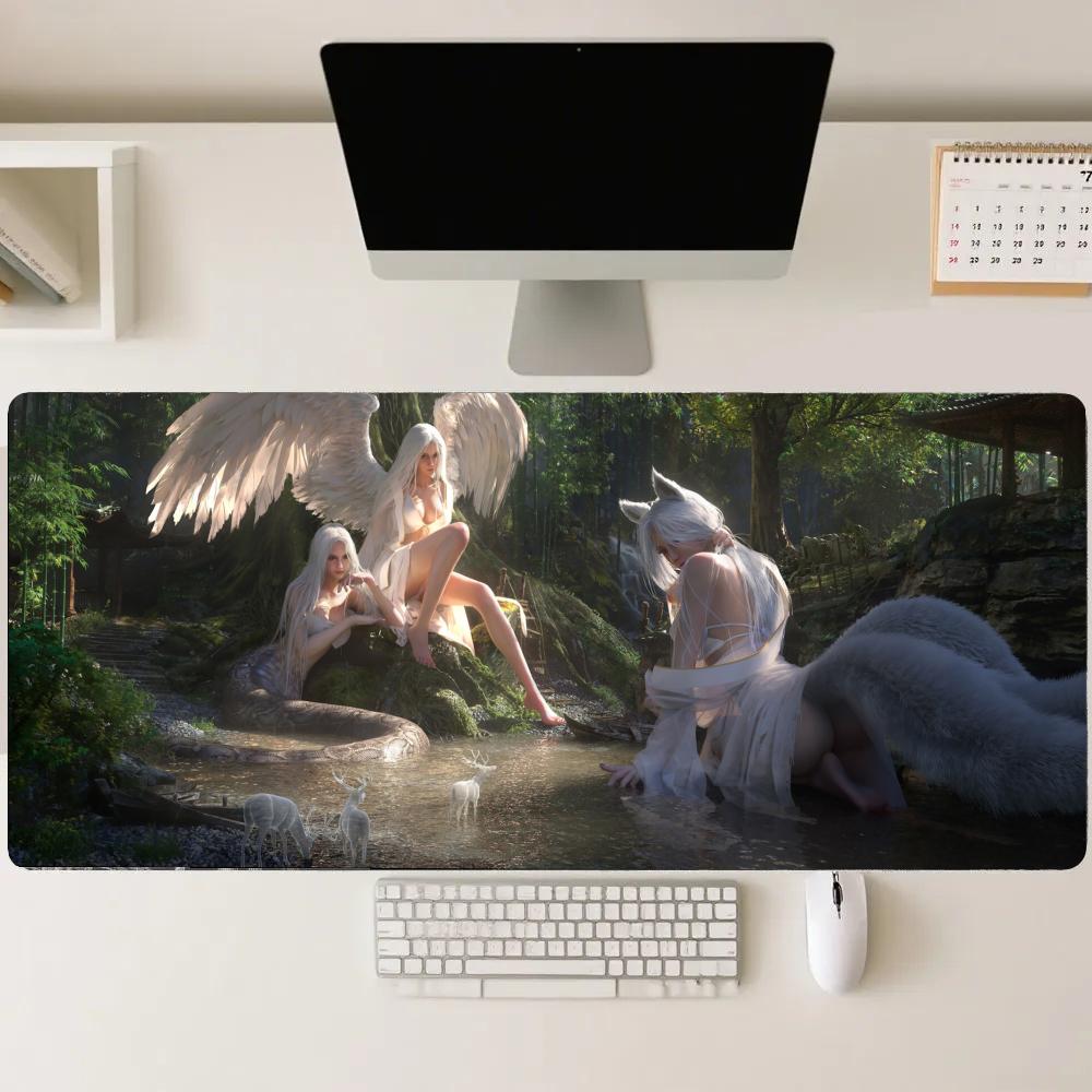 Forest girl Gaming Mats Extend - مراجعة Gaming Accessories Pc Setup وسعره