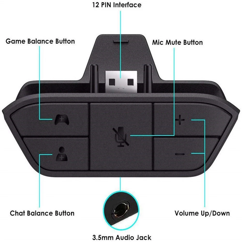 Stereo Headset Adapter for Xbo - مراجعة Gaming Accessories Headset وسعره