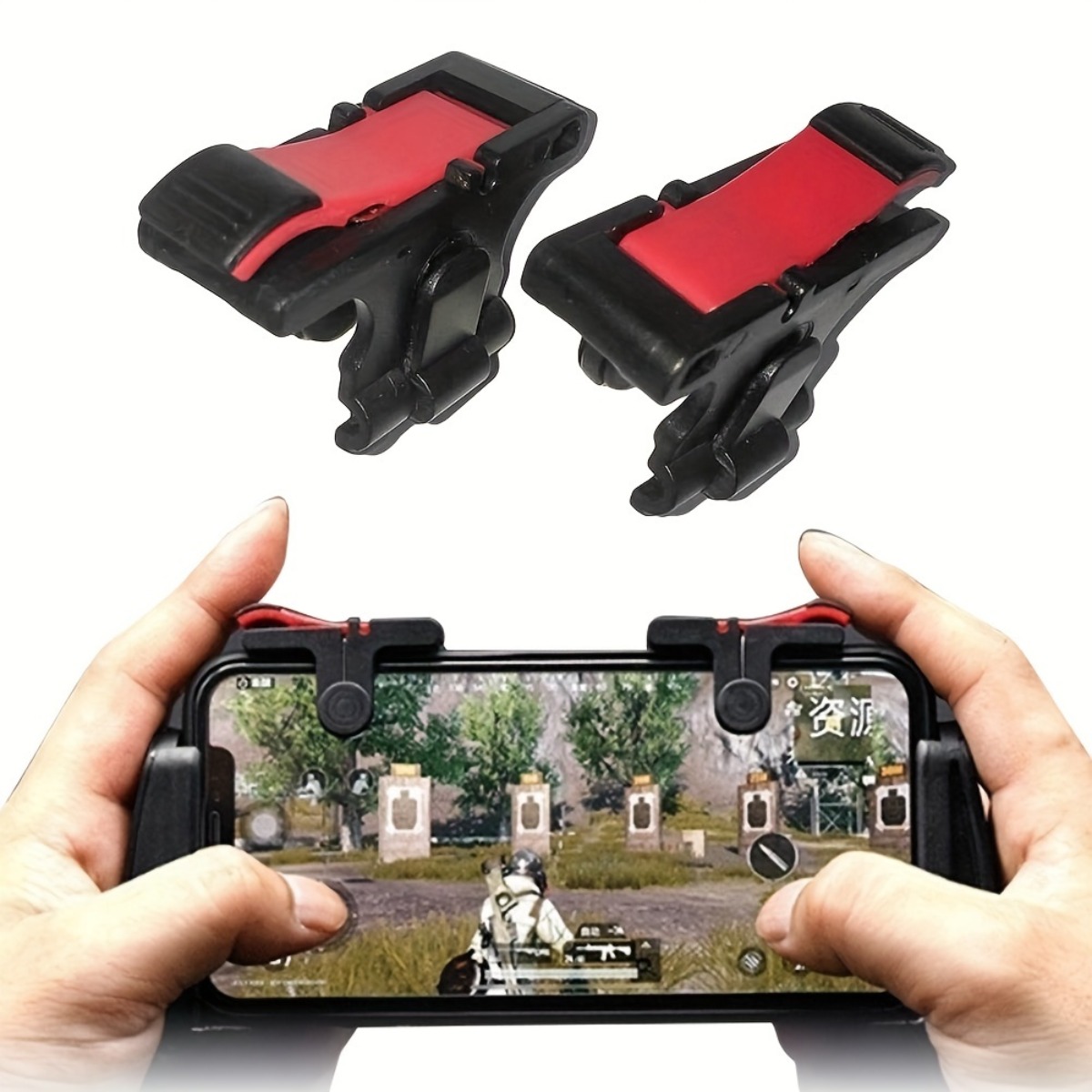 2Pcs Dual-Head Game Trigger +  - مراجعة Gaming Accessories Headset وسعره
