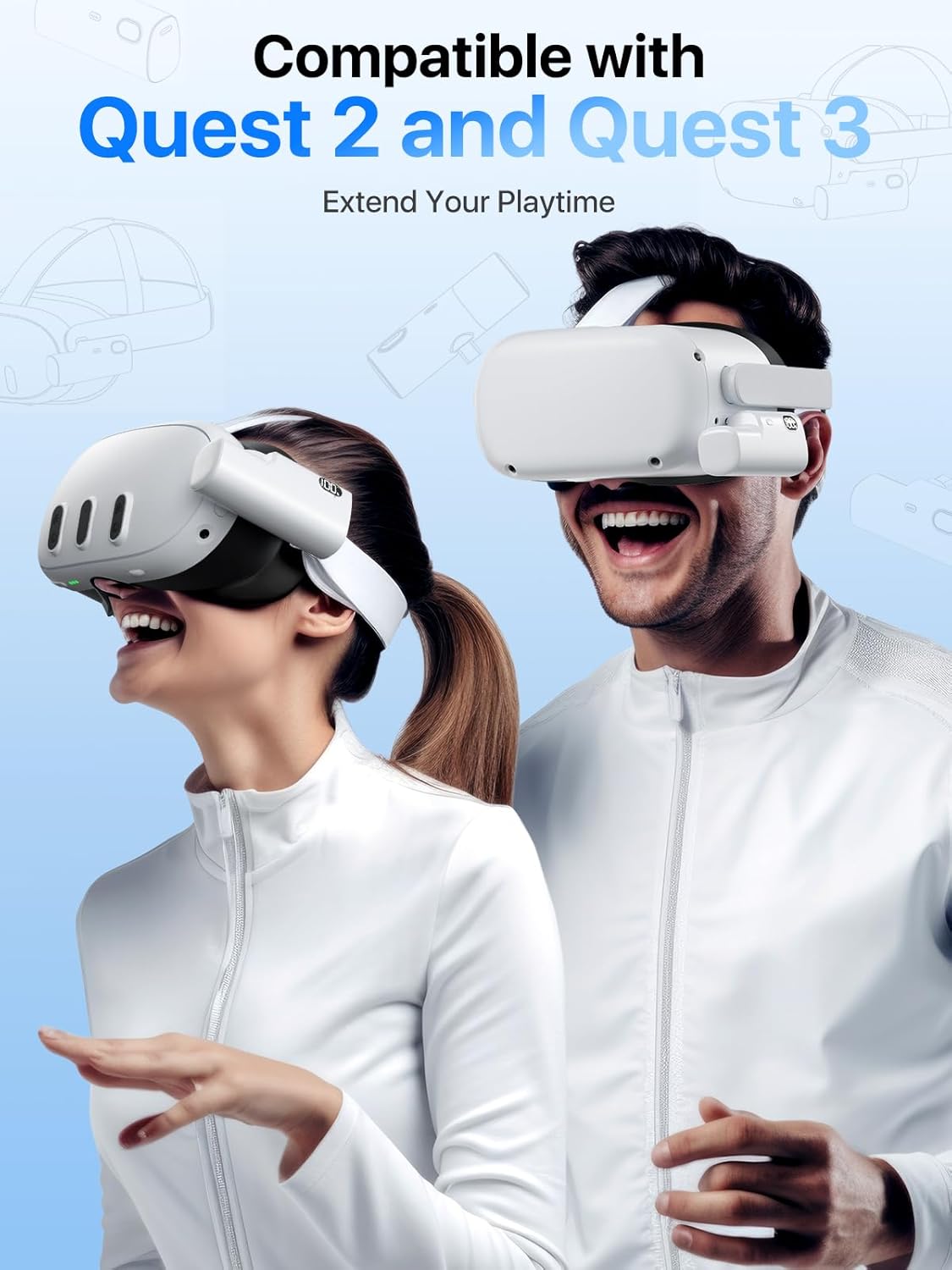 Battery Pack for Meta Quest 3/ - مراجعة Gaming Accessories Headset وسعره