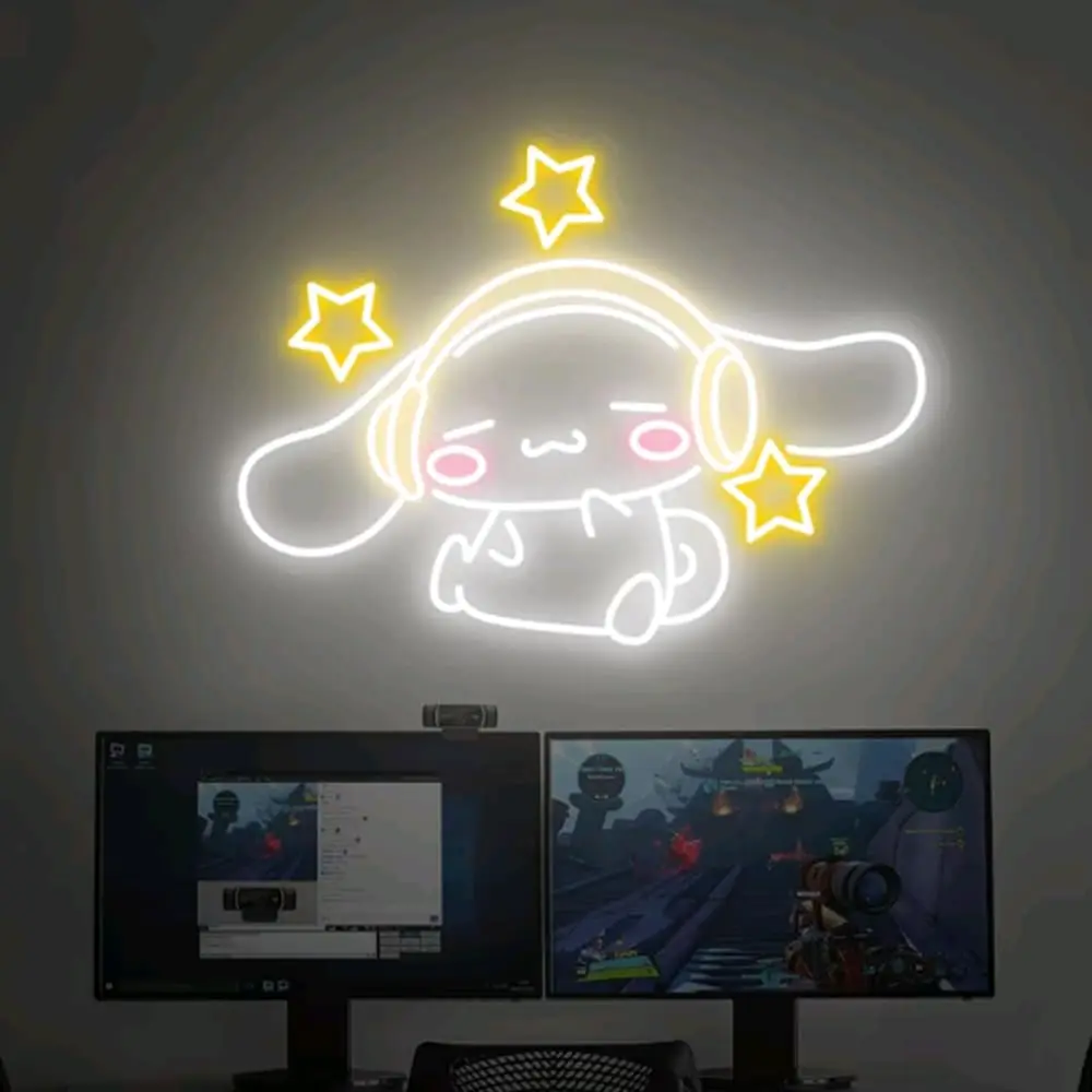 Cinnamoroll Headphones Neon Si - مراجعة Gaming Accessories Decor وسعره