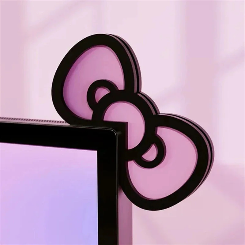 Kawaii Pink Acrylic Bow Monito - مراجعة Gaming Accessories Pc Setup وسعره