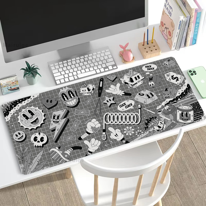 Graffiti Mausepad Office Rug D - مراجعة Gaming Accessories Pc Setup وسعره