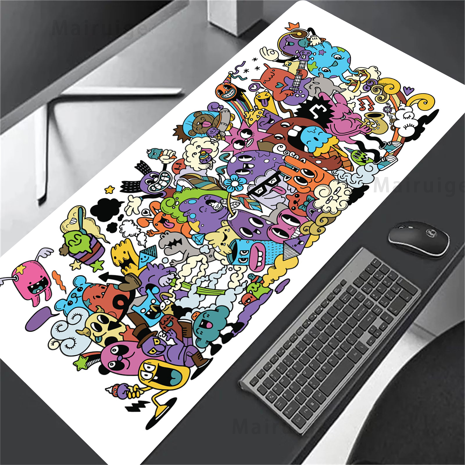 Graffiti Mausepad Office Rug D - مراجعة Gaming Accessories Pc Setup وسعره