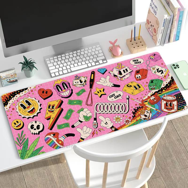 Graffiti Mausepad Office Rug D - مراجعة Gaming Accessories Pc Setup وسعره