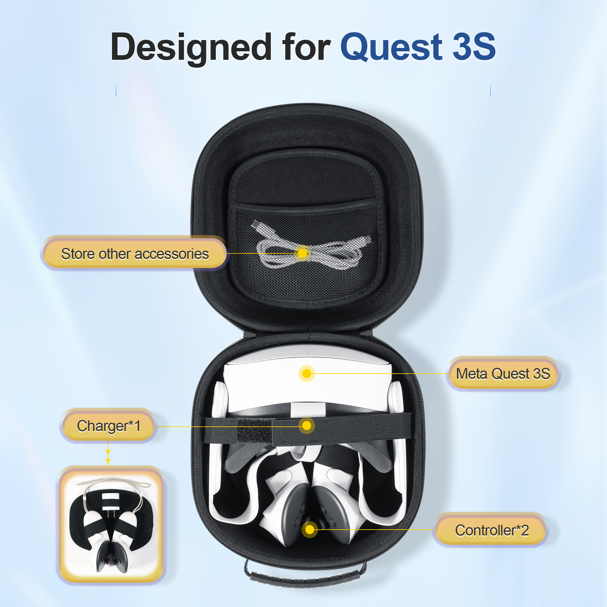 Hard Carrying Case Compatible  - مراجعة Gaming Accessories Headset وسعره