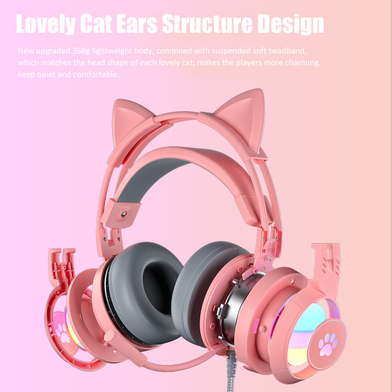 Cute Cat Ear Gaming Headphones - مراجعة Gaming Setup Accessories Xbox وسعره