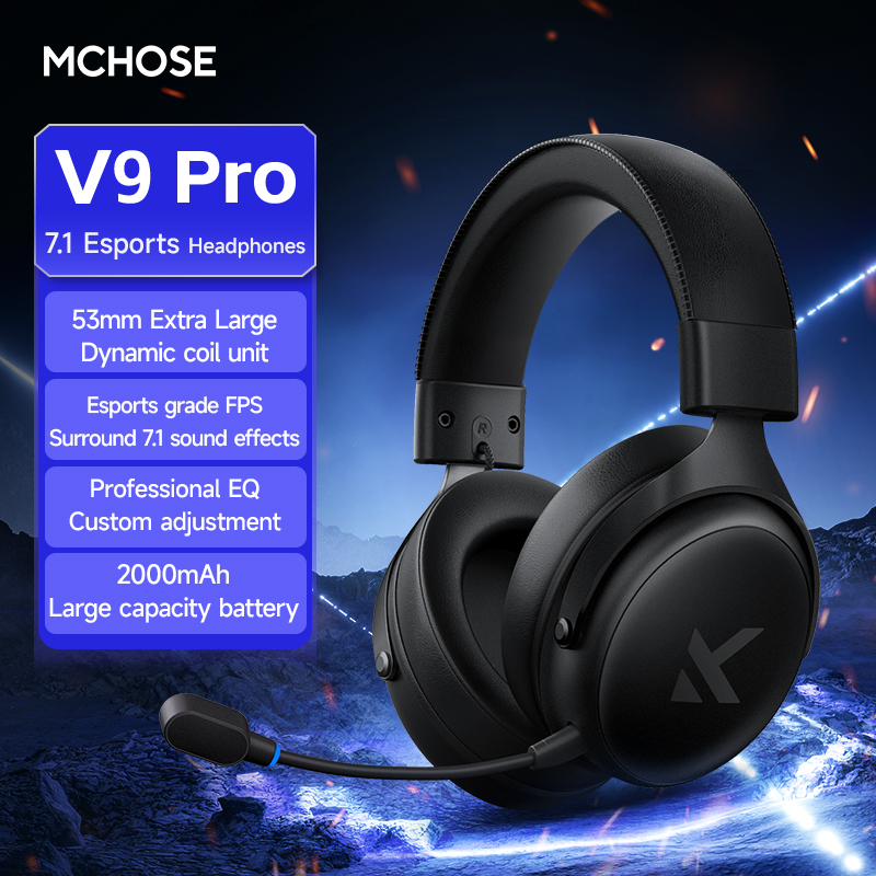 MCHOSE V9 Pro Headset with Mic - مراجعة Gaming Accessories Headset وسعره