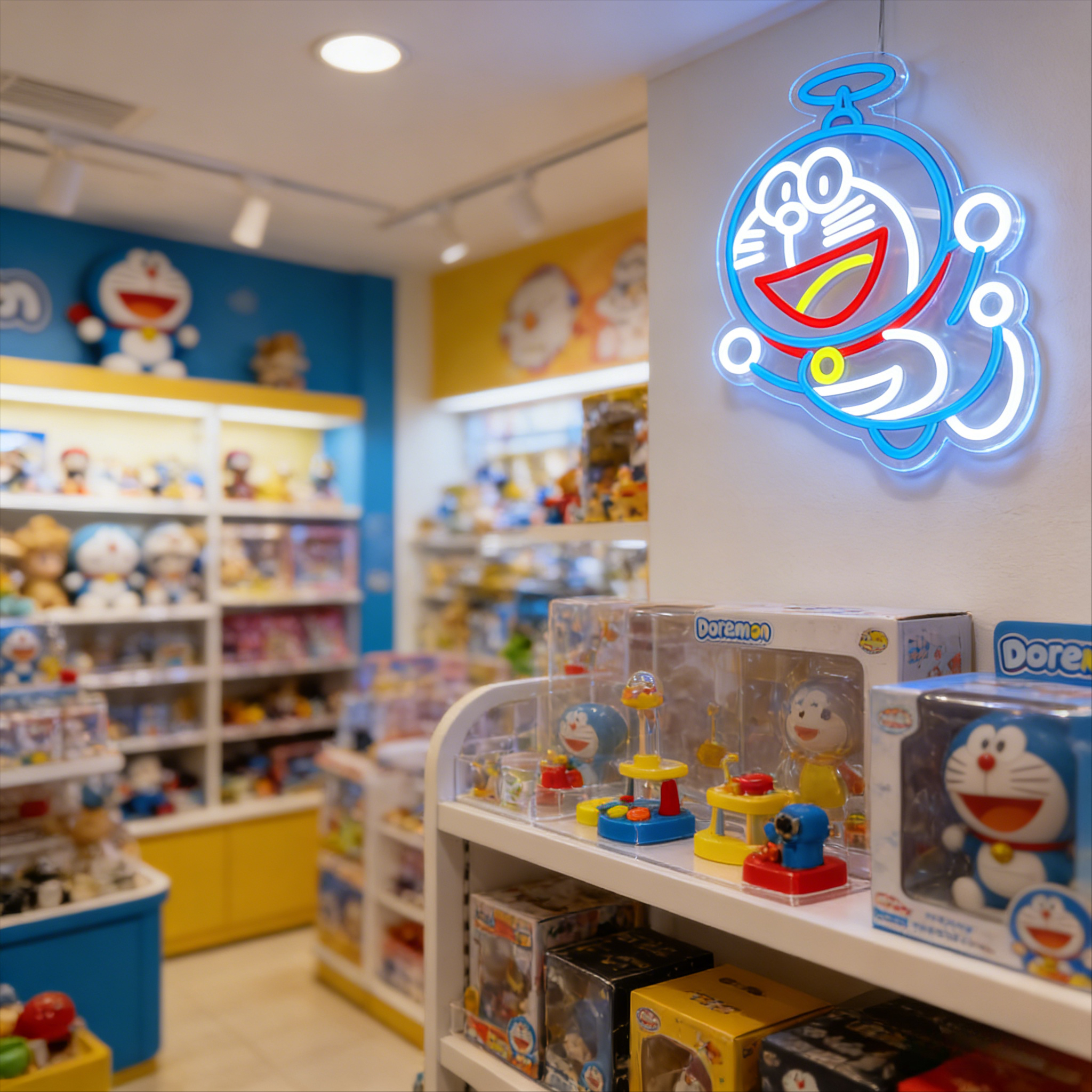 Doraemon Neon Sign LED USB Dim - مراجعة Gaming Accessories Decor وسعره
